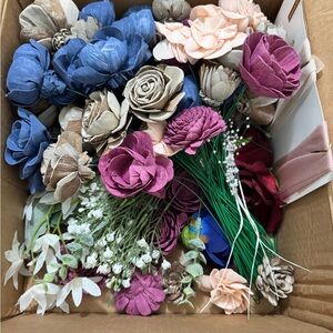 Assorted Artificial Flower Bouquet—sola wood flowers